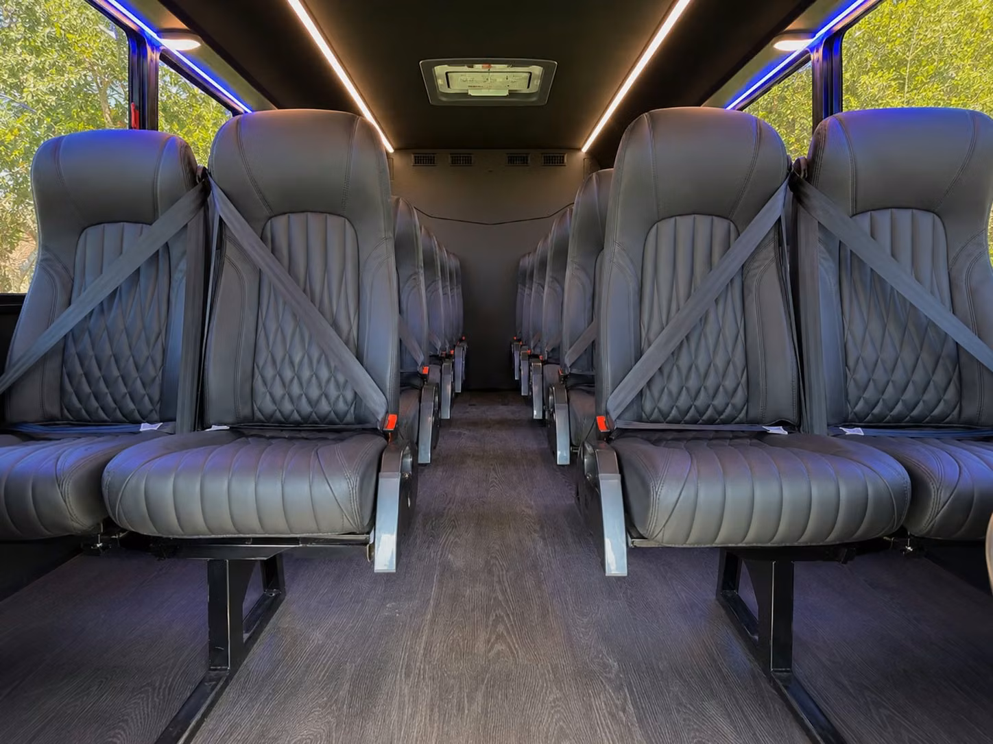 15 passenger minibus inside