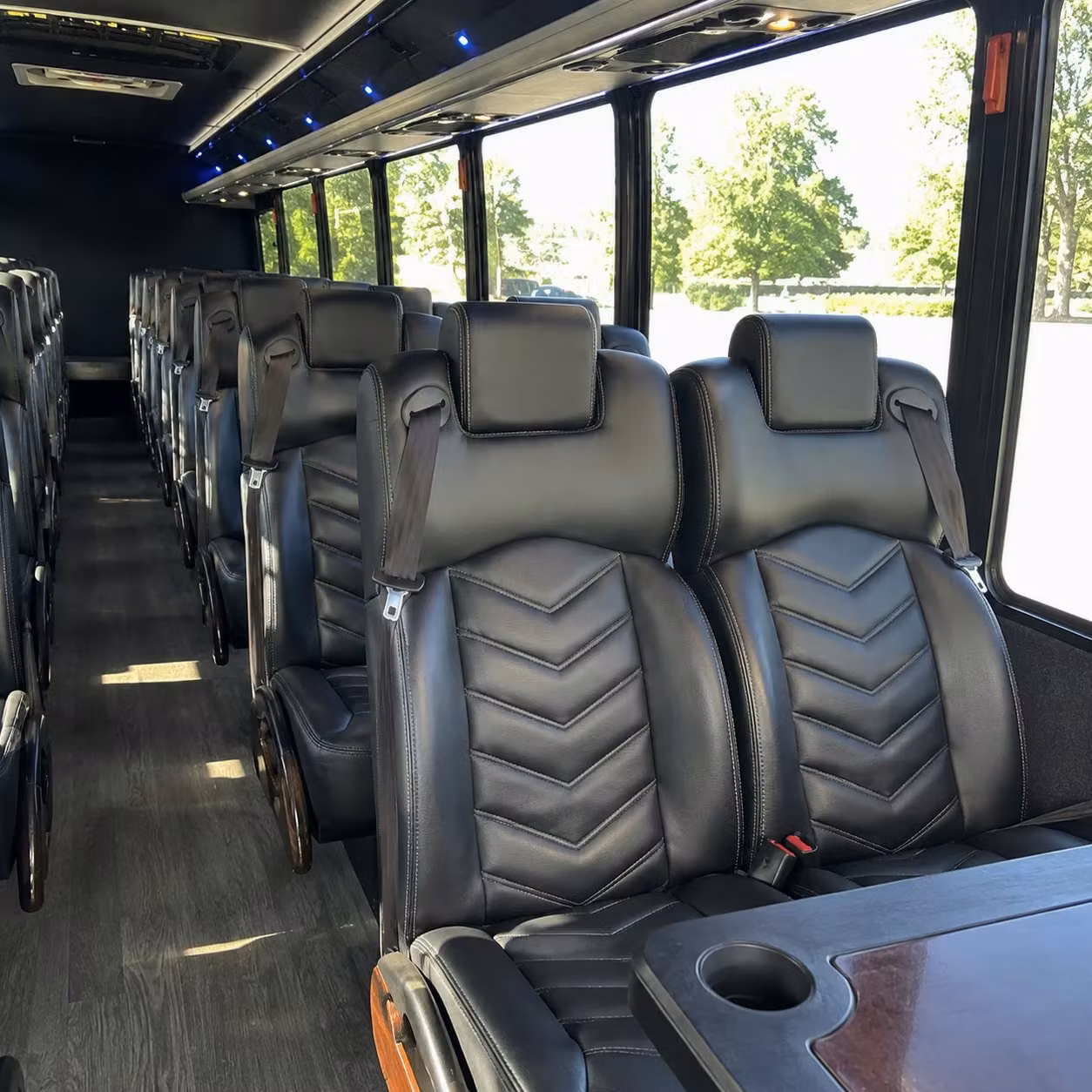 28 passenger minibus interior