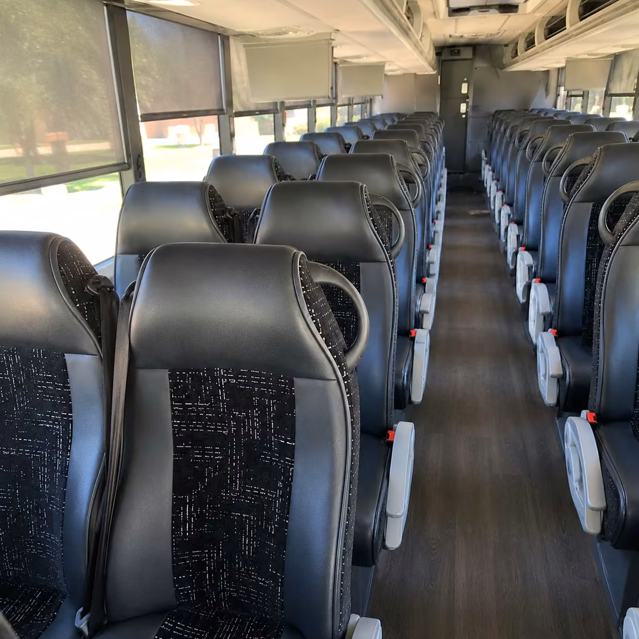 56 passenger charter bus interior